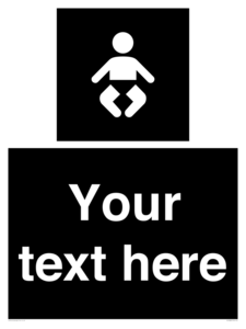 Custom information: black panel baby change